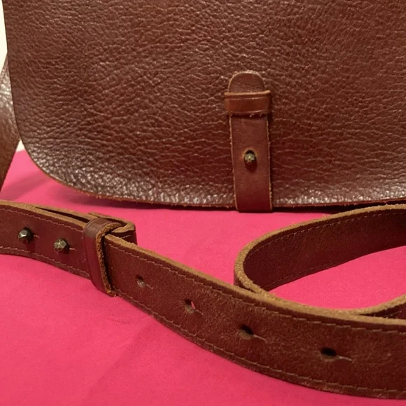 Lucky Brand Leather Bag Sz Medium - Picture 4 of 16